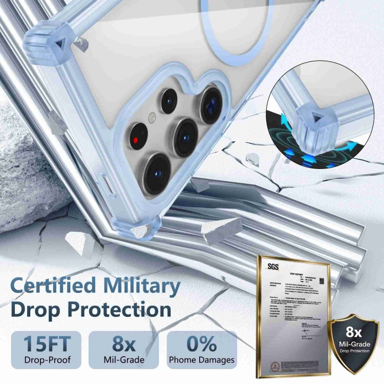 For Samsung Galaxy S22 5G Transparent MagSafe Magnetic Phone Case