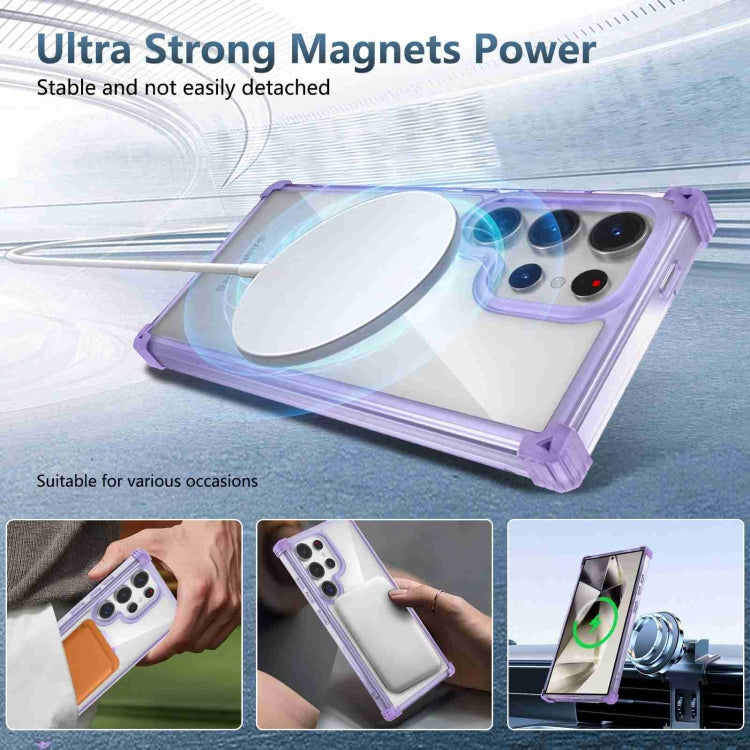 For Samsung Galaxy S22 5G Transparent MagSafe Magnetic Phone Case