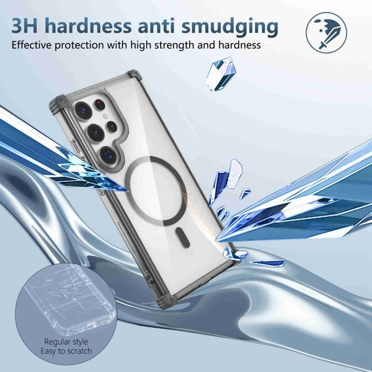 For Samsung Galaxy S23 5G Transparent MagSafe Magnetic Phone Case