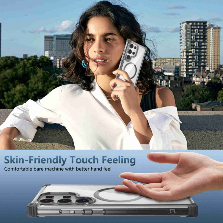 For Samsung Galaxy S23 5G Transparent MagSafe Magnetic Phone Case
