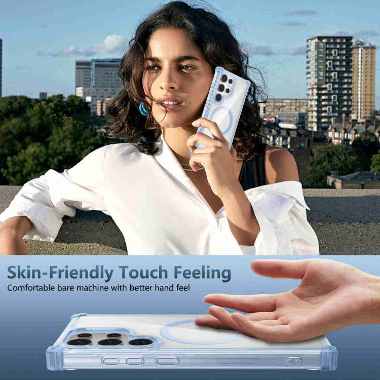 For Samsung Galaxy S23 5G Transparent MagSafe Magnetic Phone Case