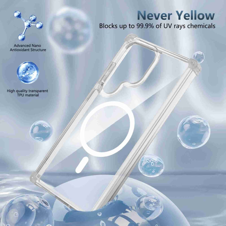 For Samsung Galaxy S23 5G Transparent MagSafe Magnetic Phone Case