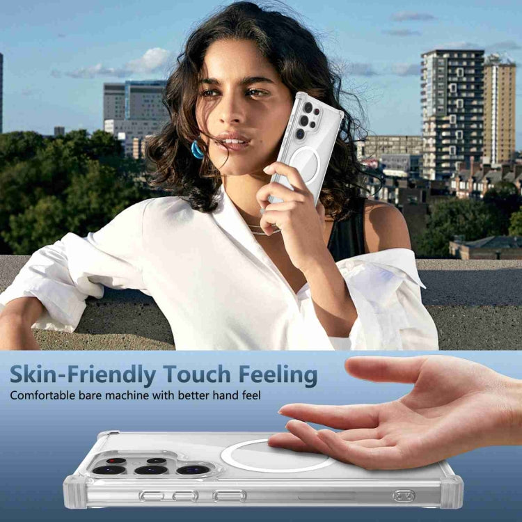 For Samsung Galaxy S23 5G Transparent MagSafe Magnetic Phone Case
