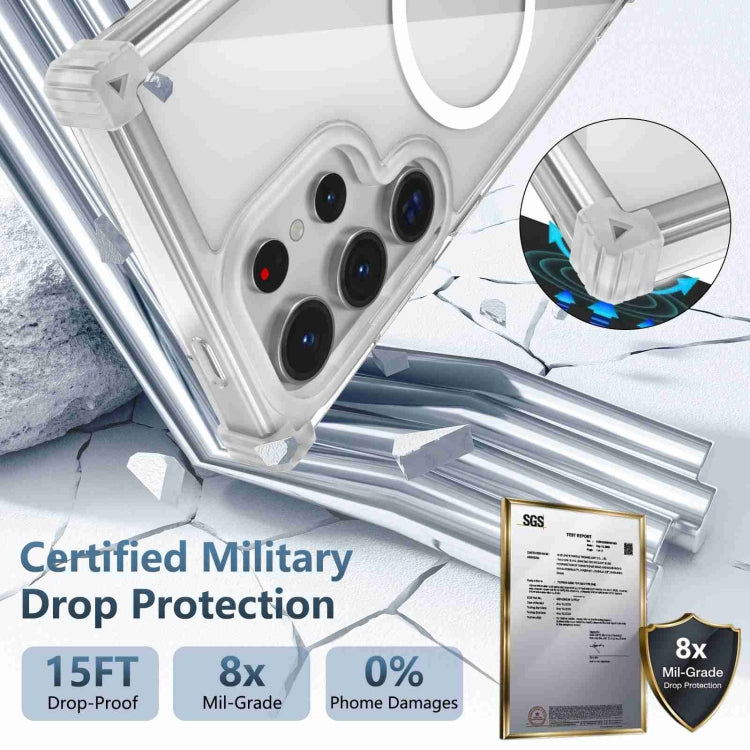 For Samsung Galaxy S23 5G Transparent MagSafe Magnetic Phone Case