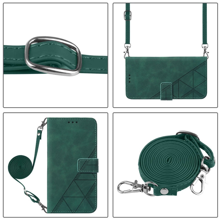For ZTE Blade A73 4G Crossbody 3D Embossed Flip Leather Phone Case