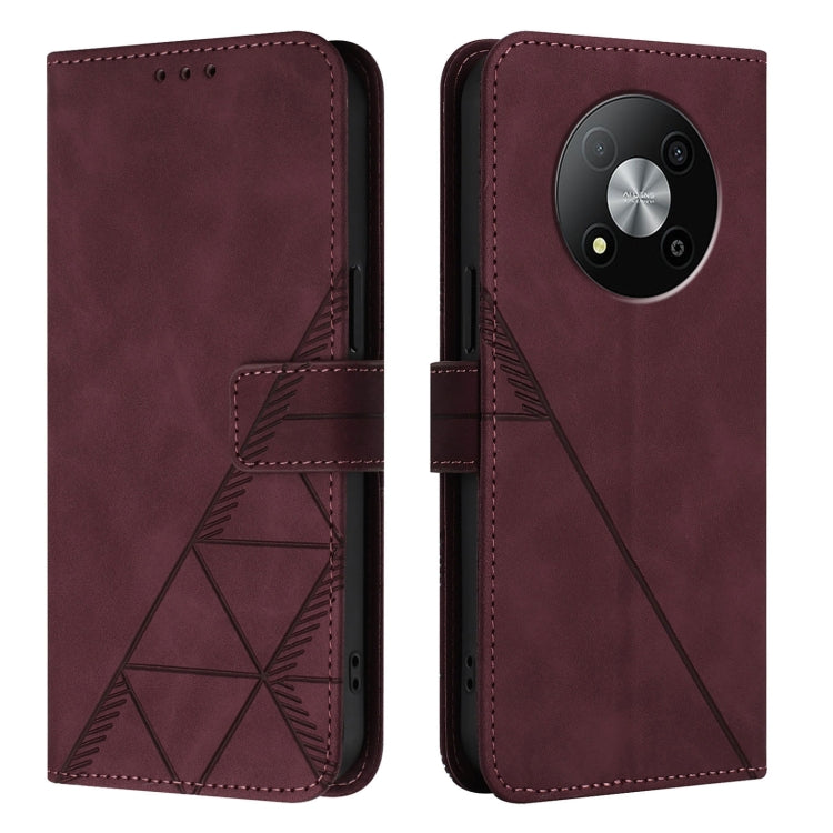 For ZTE Blade A73 5G Crossbody 3D Embossed Flip Leather Phone Case