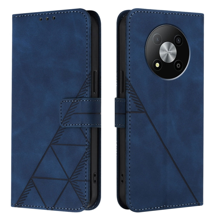 For ZTE Blade A73 5G Crossbody 3D Embossed Flip Leather Phone Case