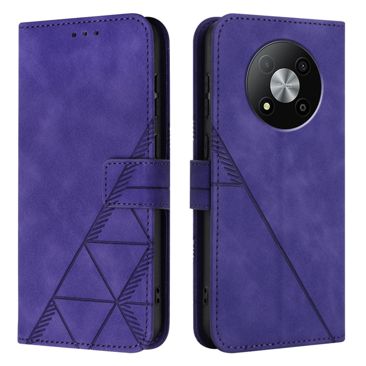For ZTE Blade A73 5G Crossbody 3D Embossed Flip Leather Phone Case