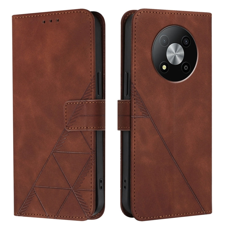 For ZTE Blade A73 5G Crossbody 3D Embossed Flip Leather Phone Case