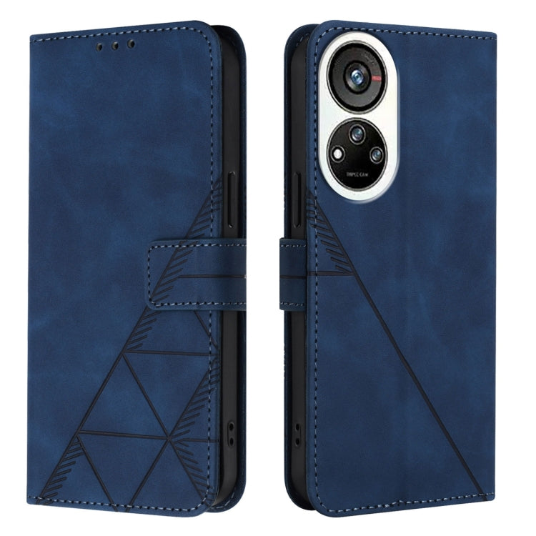 For ZTE Blade V40s Crossbody 3D Embossed Flip Leather Phone Case