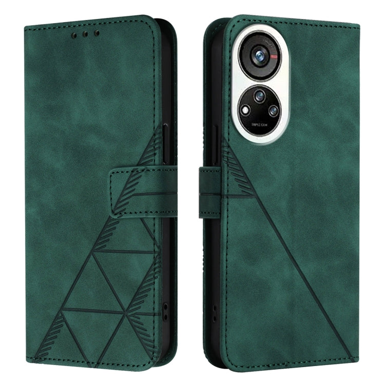 For ZTE Blade V40s Crossbody 3D Embossed Flip Leather Phone Case
