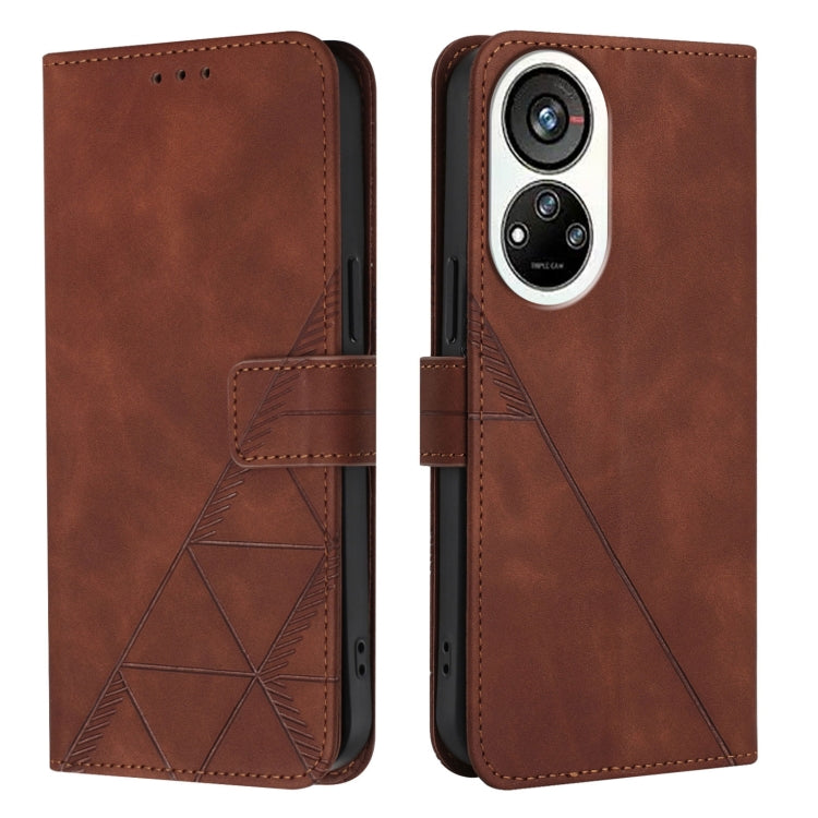 For ZTE Blade V40s Crossbody 3D Embossed Flip Leather Phone Case