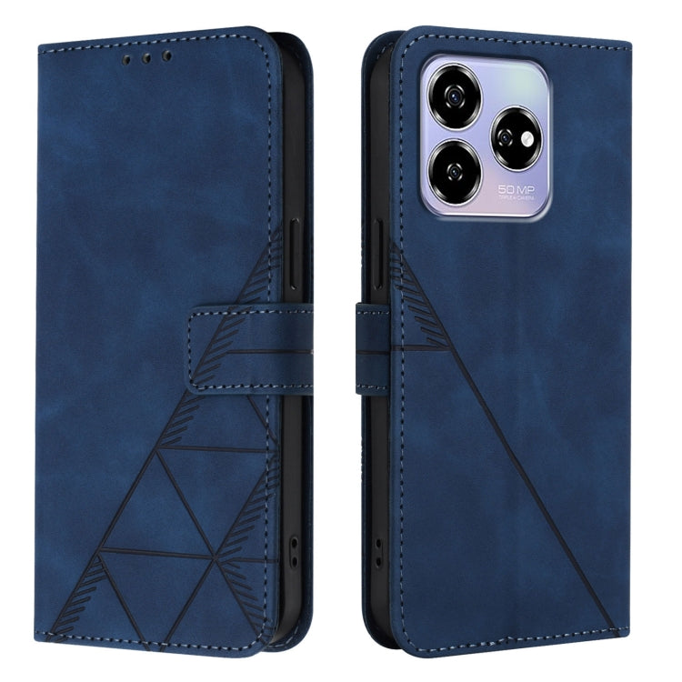 For ZTE Blade V60 / Axon 60 4G Crossbody 3D Embossed Flip Leather Phone Case