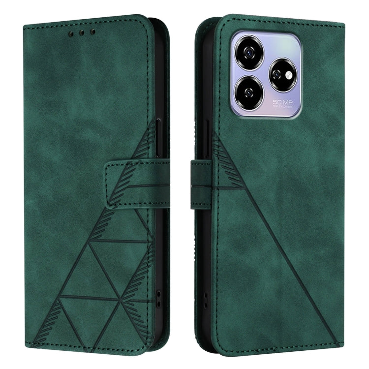 For ZTE Blade V60 / Axon 60 4G Crossbody 3D Embossed Flip Leather Phone Case