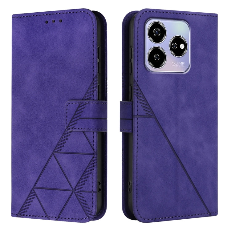 For ZTE Blade V60 / Axon 60 4G Crossbody 3D Embossed Flip Leather Phone Case