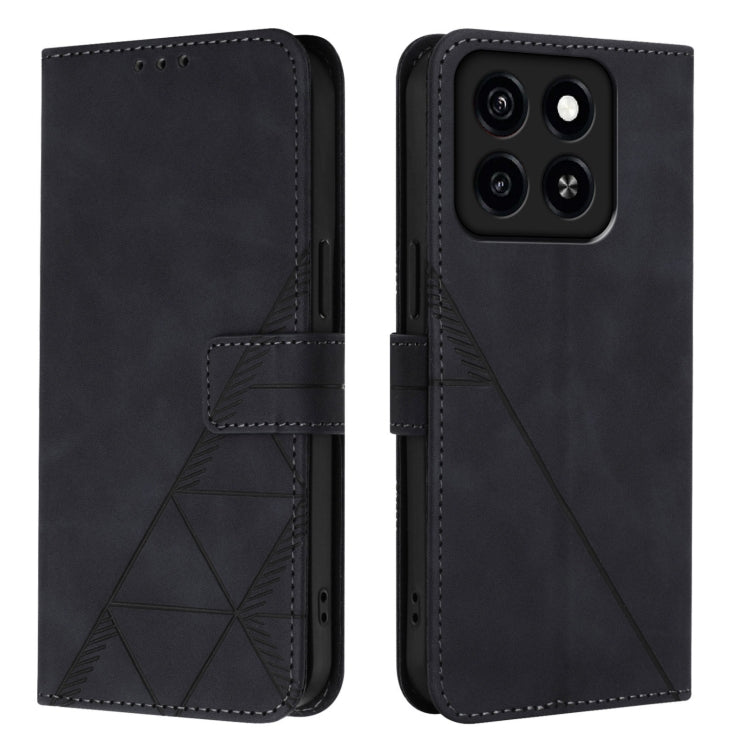 For ZTE Blade A35 / A55 Crossbody 3D Embossed Flip Leather Phone Case