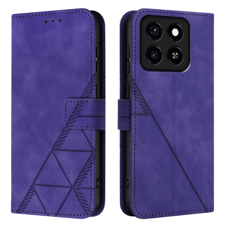 For ZTE Blade A35 / A55 Crossbody 3D Embossed Flip Leather Phone Case