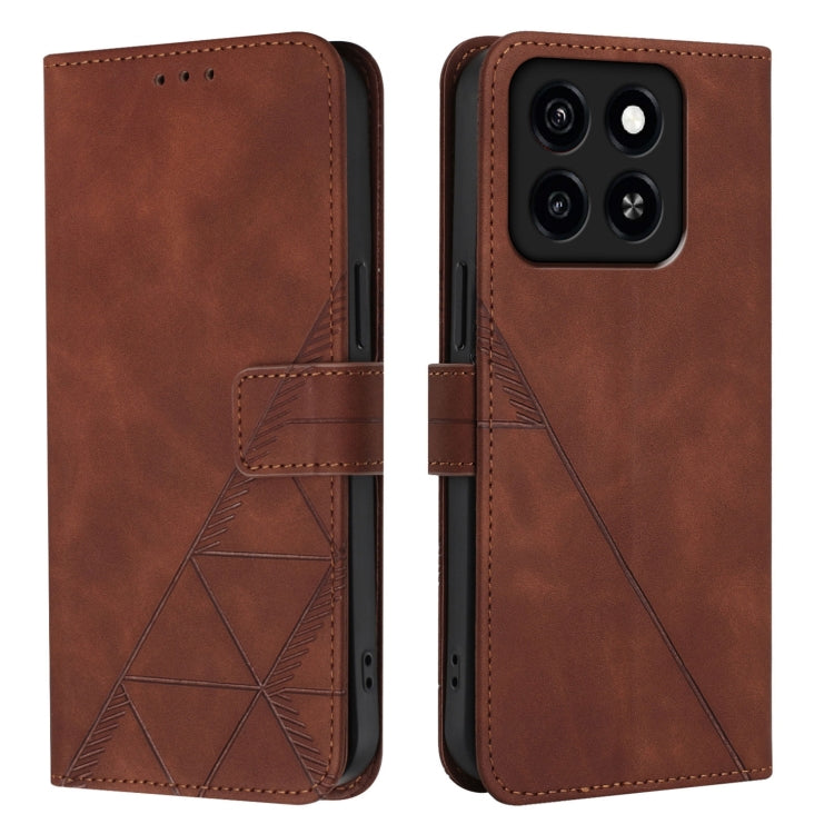For ZTE Blade A35 / A55 Crossbody 3D Embossed Flip Leather Phone Case