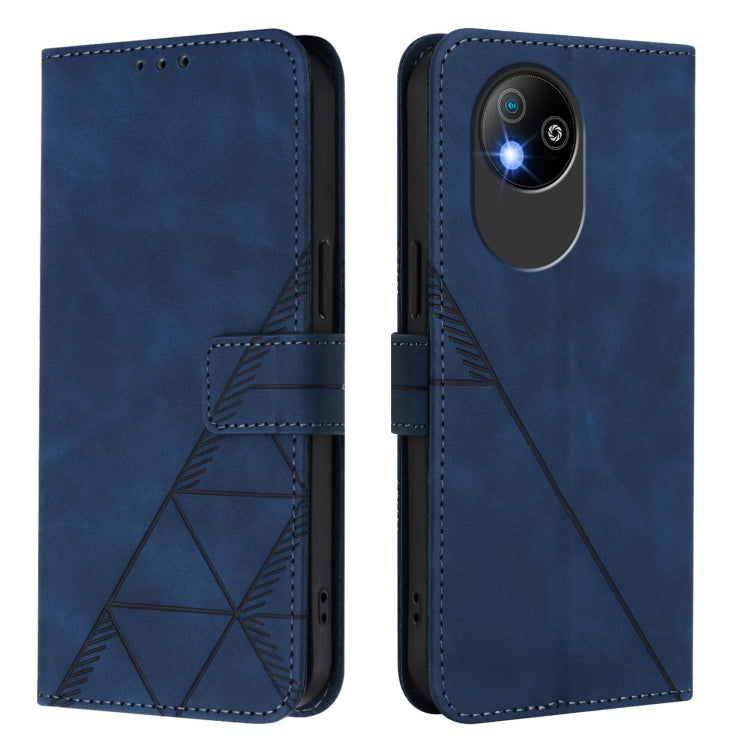 For ZTE Blade A35 Lite / A35 Core Crossbody 3D Embossed Flip Leather Phone Case