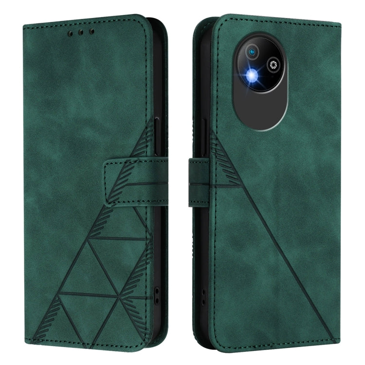 For ZTE Blade A35 Lite / A35 Core Crossbody 3D Embossed Flip Leather Phone Case