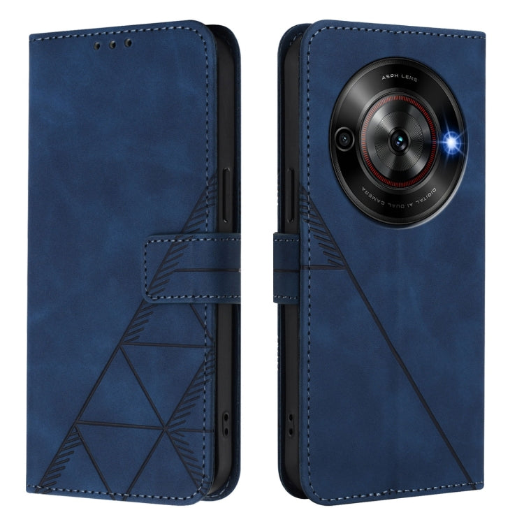 For ZTE Blade A75 5G / Nubia Focus Crossbody 3D Embossed Flip Leather Phone Case
