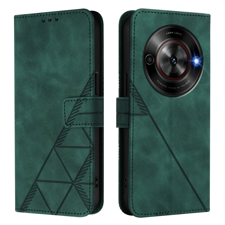 For ZTE Blade A75 5G / Nubia Focus Crossbody 3D Embossed Flip Leather Phone Case