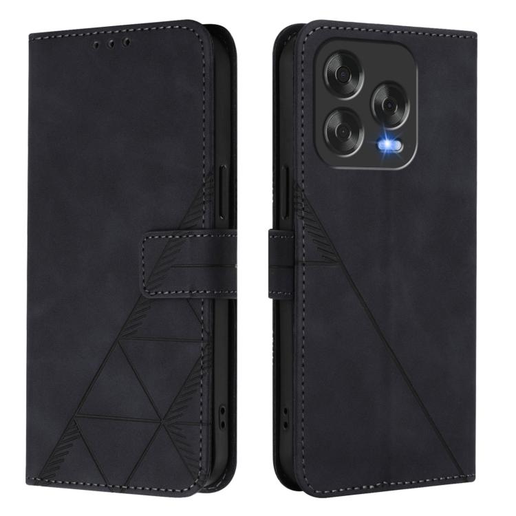 For ZTE Blade V70 Design Crossbody 3D Embossed Flip Leather Phone Case