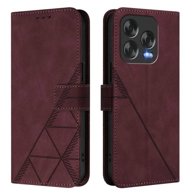 For ZTE Blade V70 Design Crossbody 3D Embossed Flip Leather Phone Case