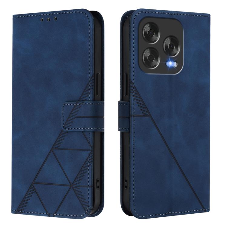 For ZTE Blade V70 Design Crossbody 3D Embossed Flip Leather Phone Case