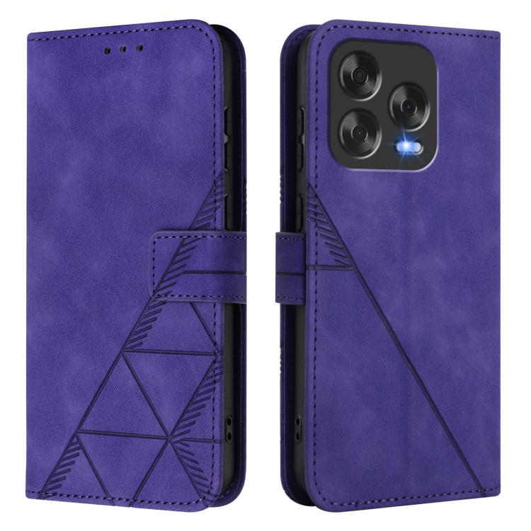 For ZTE Blade V70 Design Crossbody 3D Embossed Flip Leather Phone Case