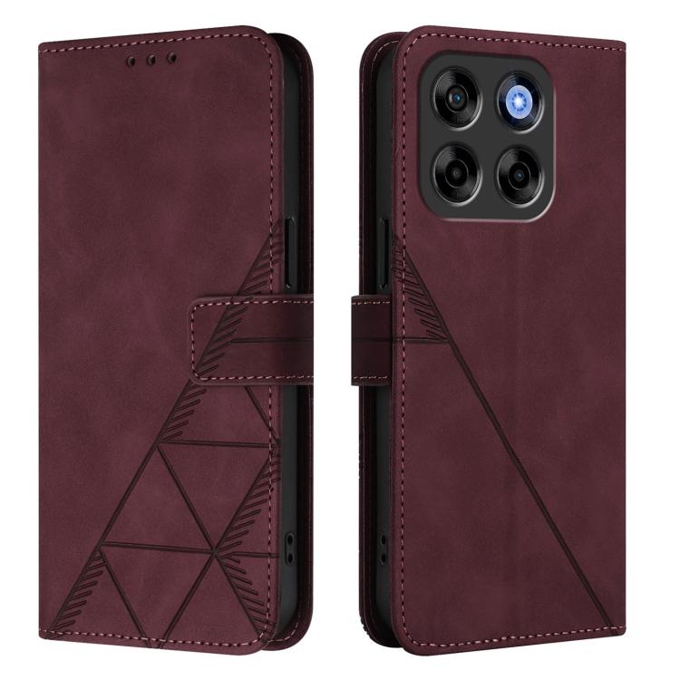 For ZTE Blade V70 Vita / V70 Design Crossbody 3D Embossed Flip Leather Phone Case
