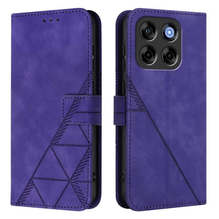 For ZTE Blade V70 Vita / V70 Design Crossbody 3D Embossed Flip Leather Phone Case