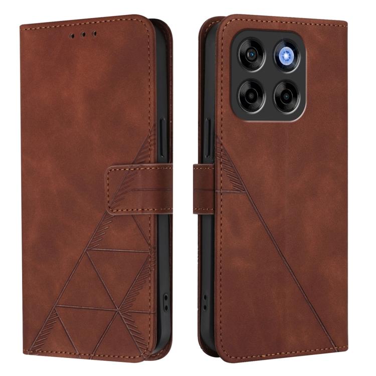 For ZTE Blade V70 Vita / V70 Design Crossbody 3D Embossed Flip Leather Phone Case