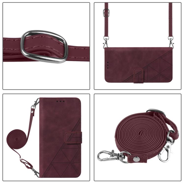 For ZTE Blade A52 Lite Crossbody 3D Embossed Flip Leather Phone Case