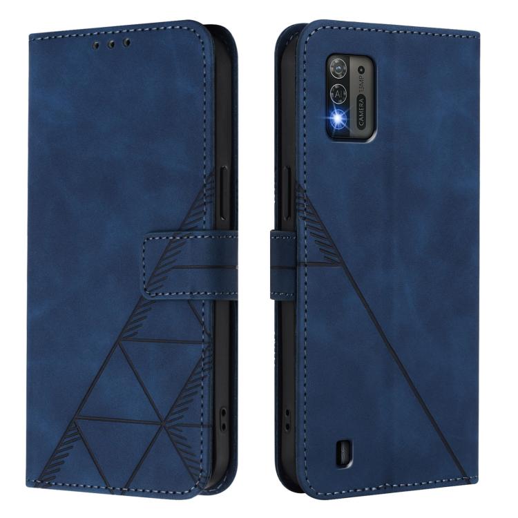 For ZTE Blade A52 Lite Crossbody 3D Embossed Flip Leather Phone Case