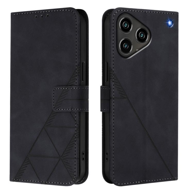 For ZTE Blade A76 4G Crossbody 3D Embossed Flip Leather Phone Case
