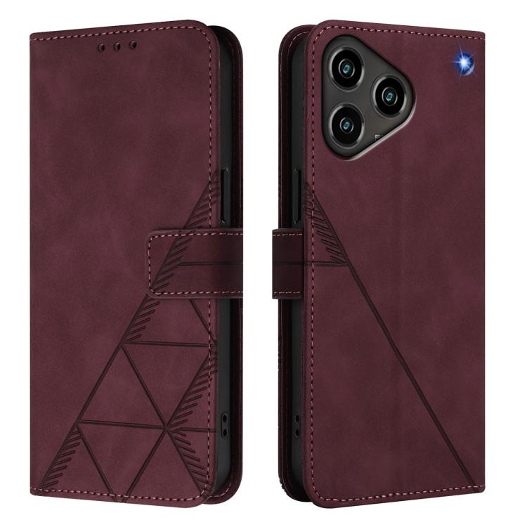 For ZTE Blade A76 4G Crossbody 3D Embossed Flip Leather Phone Case