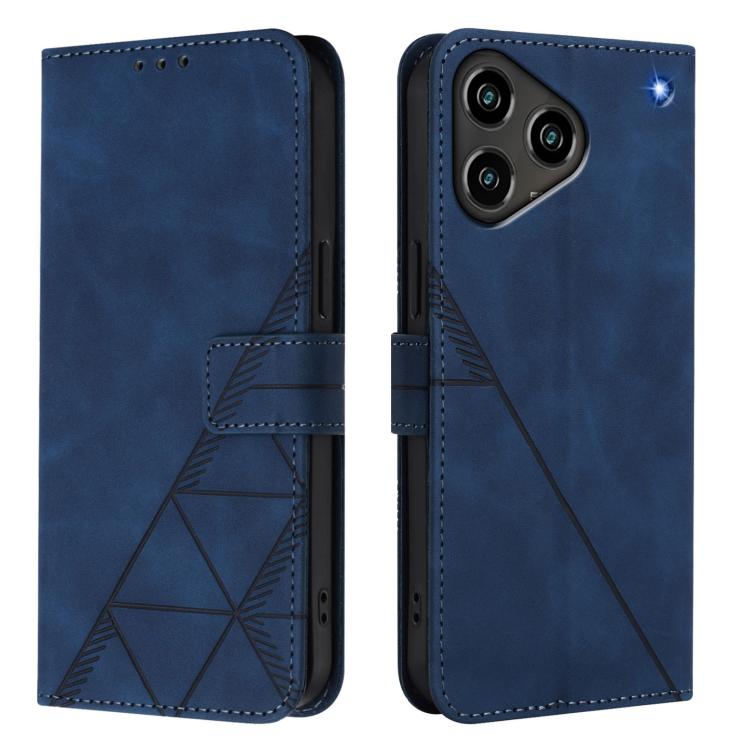 For ZTE Blade A76 4G Crossbody 3D Embossed Flip Leather Phone Case