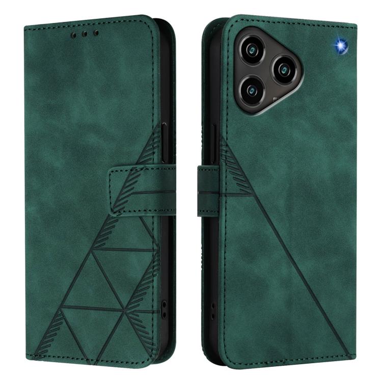 For ZTE Blade A76 4G Crossbody 3D Embossed Flip Leather Phone Case