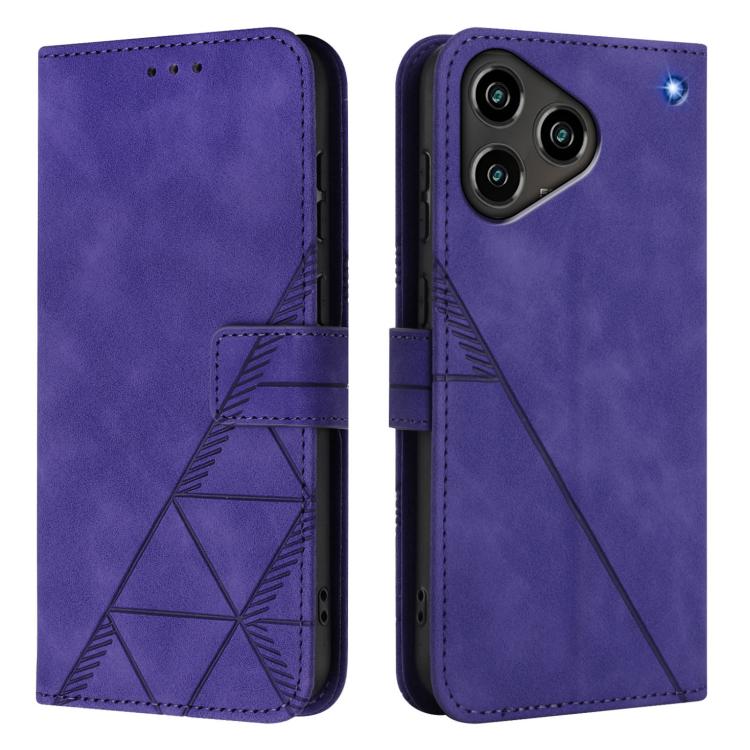 For ZTE Blade A76 4G Crossbody 3D Embossed Flip Leather Phone Case