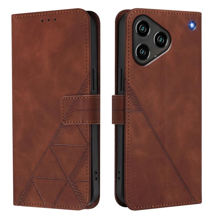 For ZTE Blade A76 4G Crossbody 3D Embossed Flip Leather Phone Case