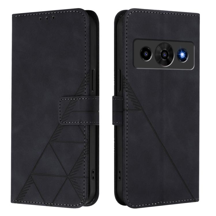 For ZTE Nubia P7 Pro 5G/Optus X Value 5G Crossbody 3D Embossed Flip Leather Phone Case
