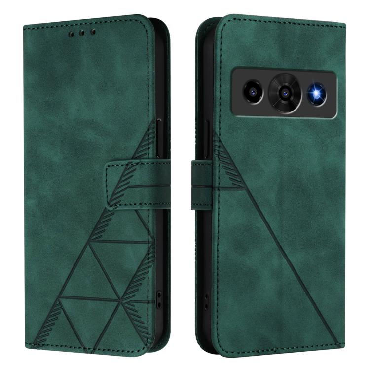For ZTE Nubia P7 Pro 5G/Optus X Value 5G Crossbody 3D Embossed Flip Leather Phone Case