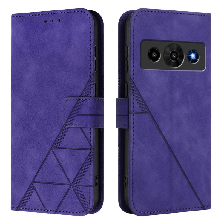 For ZTE Nubia P7 Pro 5G/Optus X Value 5G Crossbody 3D Embossed Flip Leather Phone Case