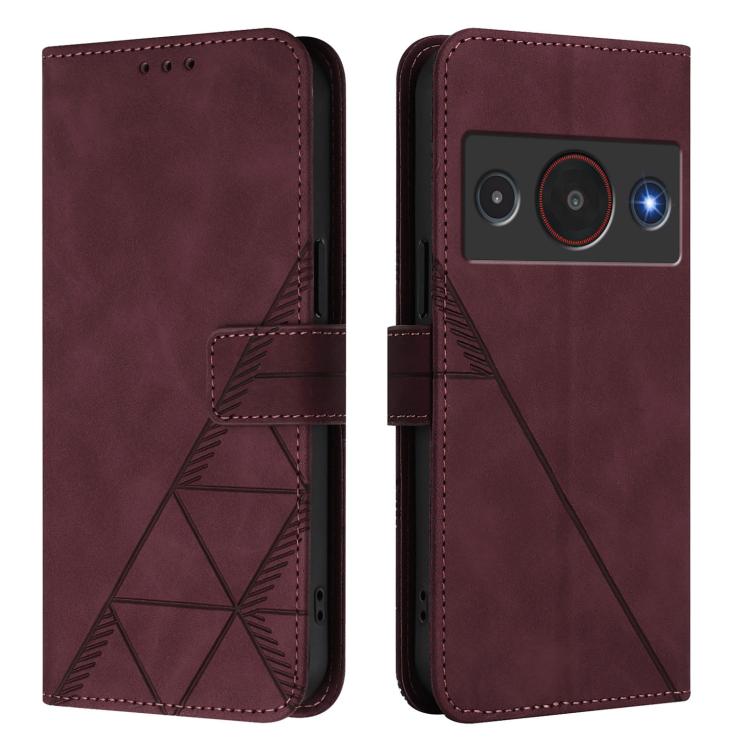 For ZTE Blade A75 Pro/Telstra T-Elite 5G Crossbody 3D Embossed Flip Leather Phone Case