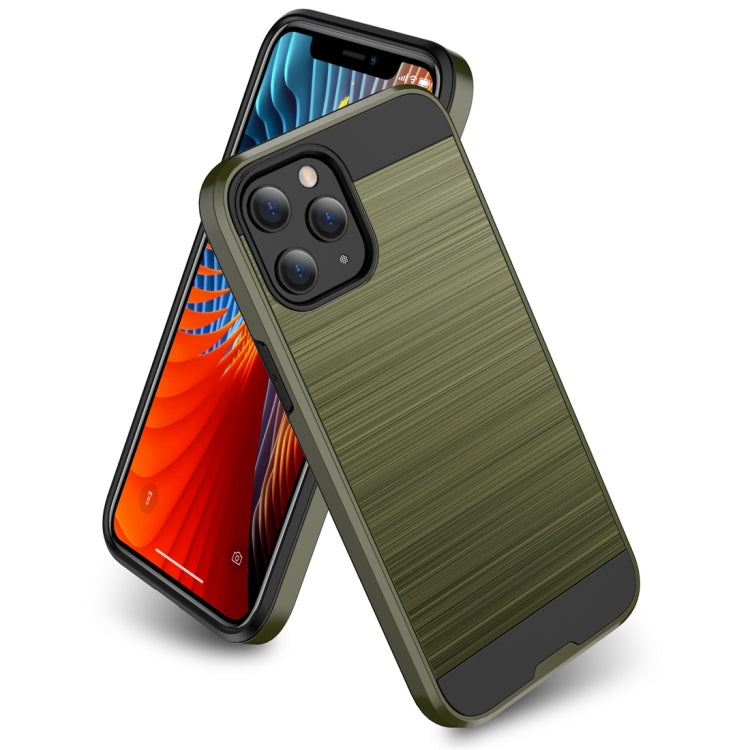 For iPhone 12 / 12 Pro Brushed Texture Shockproof Protective Case