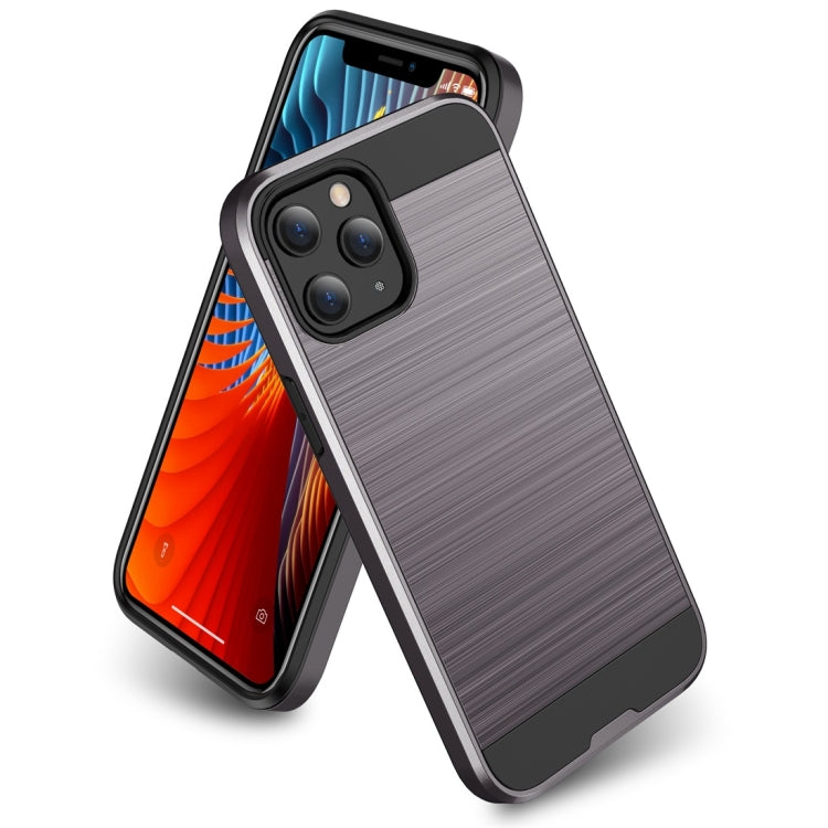 For iPhone 12 / 12 Pro Brushed Texture Shockproof Protective Case