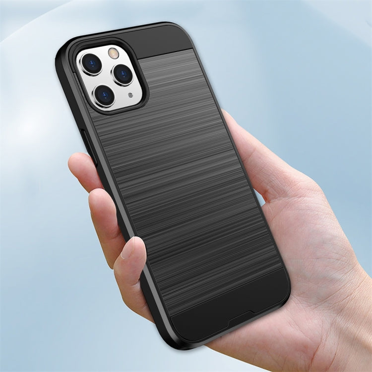 For iPhone 12 / 12 Pro Brushed Texture Shockproof Protective Case