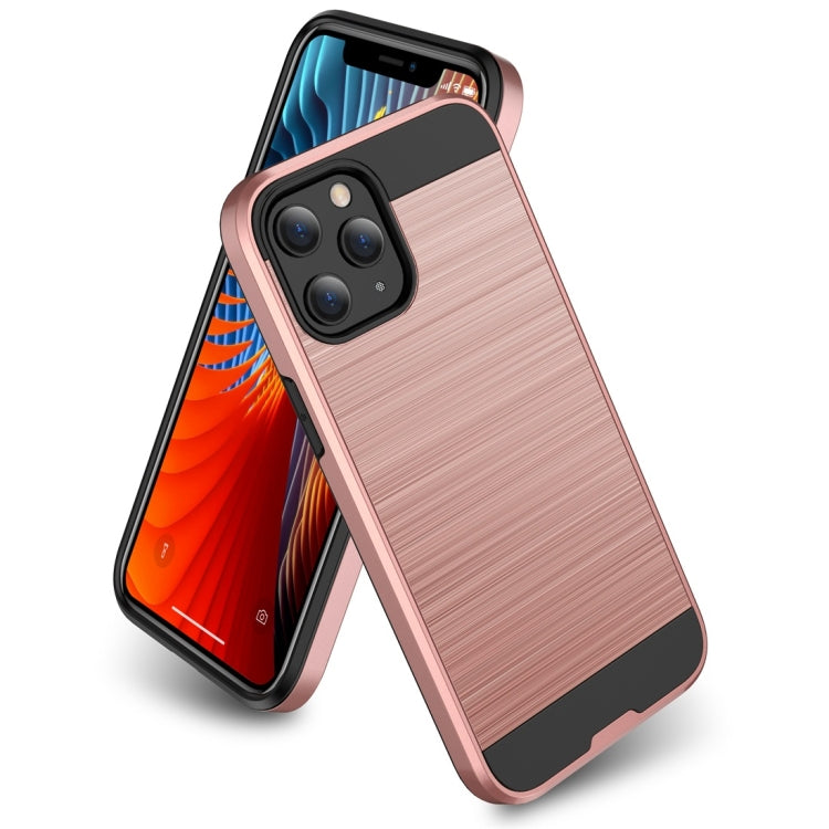 For iPhone 12 Pro Max Brushed Texture Shockproof Protective Case