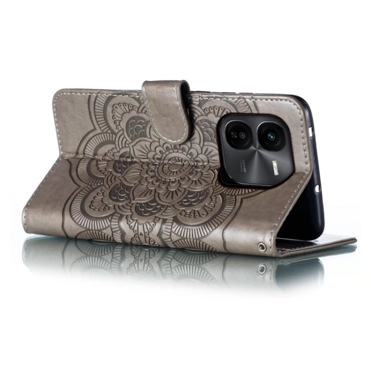 For vivo iQOO Z9X Sun Mandala Embossing Pattern Phone Leather Case